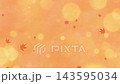 Falling autumn leaves in the background; abstract animation video. 143595034