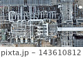 Oil and Gas refinery petrochemical plant industrial, Aerial view oil refinery, Refinery plant, Refinery factory. 143610812