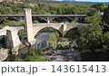 Medieval stone bridge of Besalu in La Garrotxa Girona Catalonia Spain Medieval stone bridge of Besalu in La Garrotxa Girona Catalonia Spain 143615413