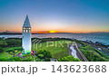 [Kanagawa Prefecture, Miura City] Sunrise at Jogashima Park: Time-lapse of the sunrise over the Awazaki Lighthouse from the cape's observation deck. 143623688
