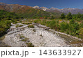 從長野縣白馬村平川眺望北阿爾卑斯山的秋景和自然風光。 143633927