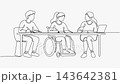 Wheelchair Student Study Group Inclusive Classroom Desk Continuous Line Art Animation Wheelchair Student Study Group Inclusive Classroom Desk Continuous Line Art Animation 143642381