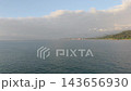 Aerial View of Seagulls Flying Over the Black Sea in Batumi, Georgia 143656930