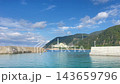 福井県の海と奥に見える もんじゅ 143659796