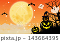 Halloween background, pumpkin, ghost, animated video 143664395