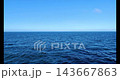 Blue Ocean Under Clear Sunny Sky 4K 143667863