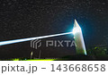 [Kanagawa Prefecture, Miura City] Time-lapse video of the Awazaki Lighthouse on Jogashima Island and the starry sky (zoom out) 143668658