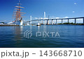 富山縣入水市新港區美麗的秋景。 143668710