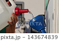 Woman Refilling Camper Rv Water Tank. 143674839