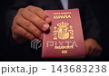 Spanish Passport Held In Hand Close Up 143683238