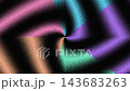 Neon Multicolored Halftone Spiral Motion Background 143683263