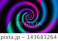 Colorful Halftone Vertical Wave Distortion Background 143683264