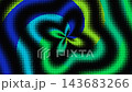 Geometric Pastel Halftone Ray Expansion Background 143683266