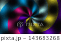 Rainbow Halftone Spiral Rotation Background 143683268