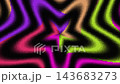 Retro Halftone Star Distortion Background 143683273