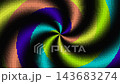 Neon Halftone Spiral Vortex Background 143683274