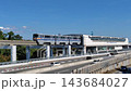 Osaka Monorail 2000 series train departing from Shibahara-Handai-mae Station 143684027