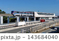 Osaka Monorail 3000 series train departing from Shibahara-Handai-mae Station 143684040