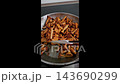 Fried chanterelle mushrooms in a frying pan 143690299