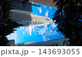 新宿超高層ビル街とコクーンタワーを見上げる青空の景観 143693055