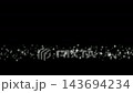 画面下を横に流れる白いキラキラのライン 黒背景 4K 合成用 画面下を横に流れる白いキラキラのライン 黒背景 4K 合成用 143694234