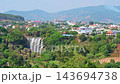 landscape with Elephant Waterfall at Nam Ban Lam Ha near Dalat in Vietnam. Famous Vietnamese tourist attraction is waterfall Thac Voi 143694738