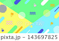 Pop geometric, colorful, and cute background 143697825