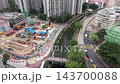 AUG 20 2026 Kai Tak River channel and urban skyline in Kowloon Hong Kong 143700088