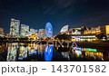 Motion lapse of Yokohama Minato Mirai night view 143701582