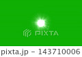 Glowing white star motion graphics with green screen background 143710006