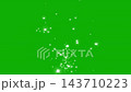 White twinkling stars stream on green screen background 143710223