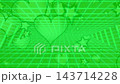 Abstract digital cyberspace green grid movement with romantic hearts and stars background video 143714228