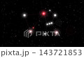 冬の星座 冬・クリスマスのモーション背景 赤白 143721853