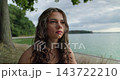 A contemplative moment by the serene lake invites introspection and exploration of beauty and calm 143722210