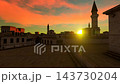 Arabian city sunset landscape 143730204