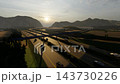 3-lane road and overpass 143730226
