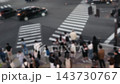 大阪十字路口慢動作模糊呈現 143730767
