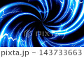 Abstract video of an electric energy effect with blue lightning radiating outwards from the center. 143733663