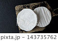 Brie or Camembert cheese is a white, round shape for baking and melting. Camembert cheese 143735762