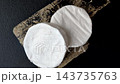 Brie or Camembert cheese is a white, round shape for baking and melting. Camembert cheese 143735763