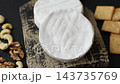 Brie or Camembert cheese is a white, round shape for baking and melting. Camembert cheese 143735769