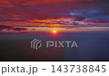 Sun setting over calm sea natural landscape 143738845