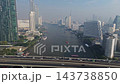Bridge with metro trains in Bangkok 143738850