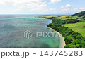 石垣島崎枝の名蔵湾の海岸のドローン空撮 石垣島崎枝の名蔵湾の海岸のドローン空撮 143745283