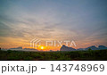 Time lapse wonderful morning colorful cloud in sunrise above Samed Nang Chee island Phang Nga viewpoint. amazing bright sky at sunrise. Beautiful sunrise tropical landscape background. Time lapse wonderful morning colorful cloud in sunrise above Samed Nang Chee island Phang Nga viewpoint. amazing bright sky at sunrise. Beautiful sunrise tropical landscape background. 143748969