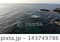 Aerial View. Blue Water And Rocky Seashore 143749786