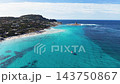 La Pelosa beach and turquoise Mediterranean sea in Sardinia, Italy 143750867