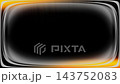 Black overlay with layered gray rounded borders and red orange light glow in top left and bottom 143752083