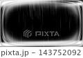 Black screen overlay with soft white glowing vignette border, thin vertical light streaks and faint 143752092