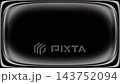 Glowing rounded rectangular frame with soft white light edges and faint translucent oval shapes on 143752094